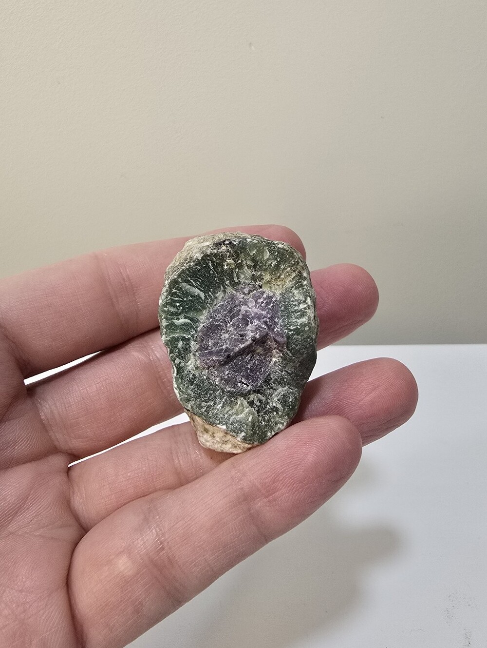 Ruby in Fuchsite Rough Crystal Cluster Specimen #B